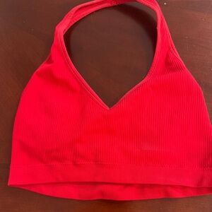 Halter Open Back Sports Bra